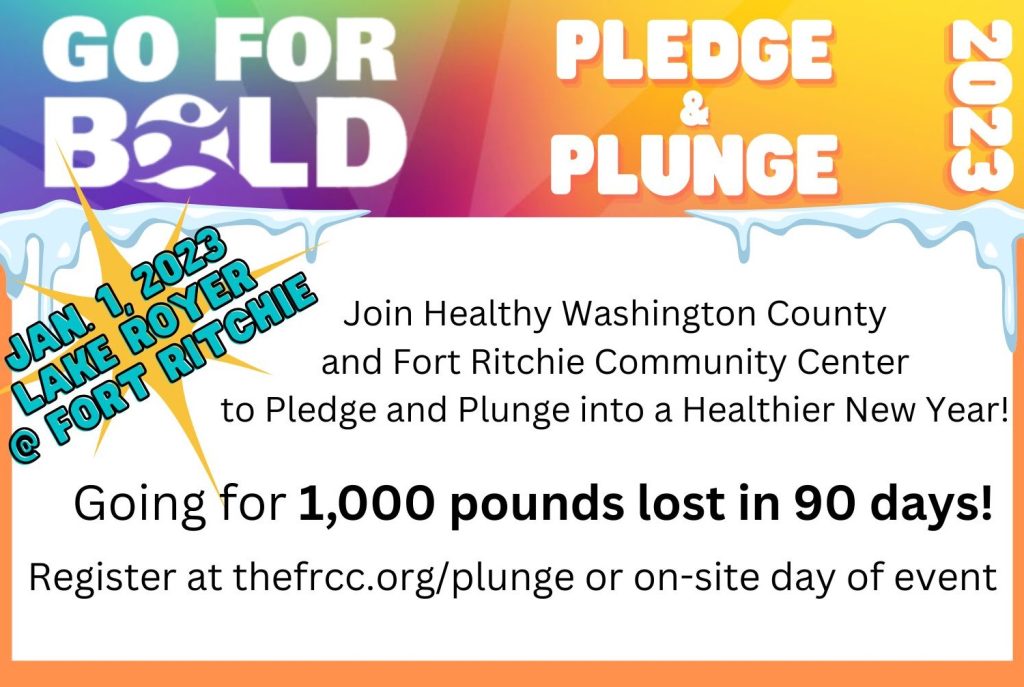 Go For Bold Pledge & Plunge event flyer. Details in event listing.