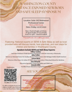 Safe sleep symposium flyer