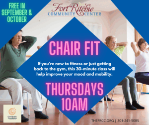 chair fit - thursdays at 10 am - free in september & october